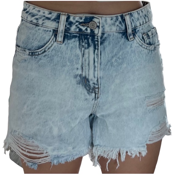 Vervet OZZIE Super Hi-Rise A-Line Black Shorts